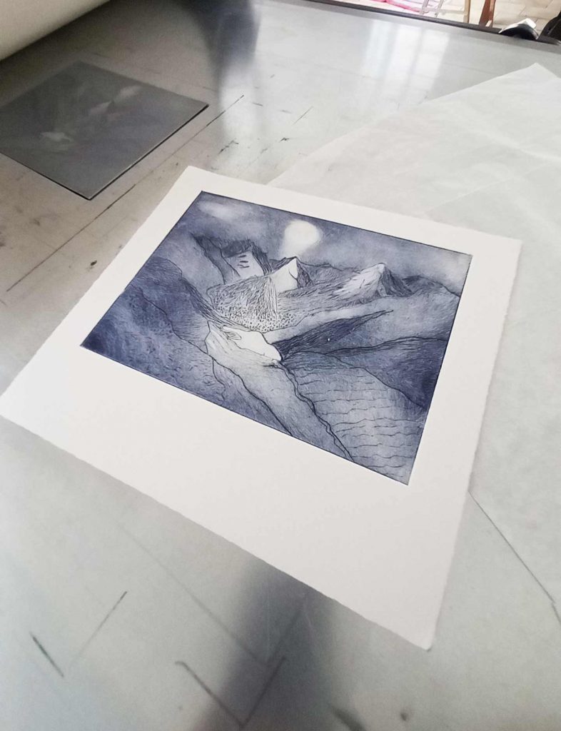 atelier stage gravure Pyrénées
