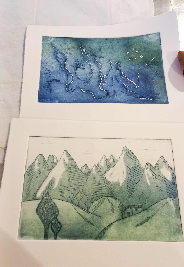 atelier stage gravure Pyrénées